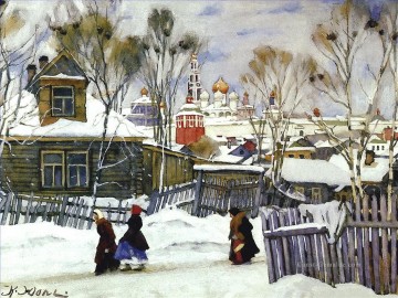 Konstantin Fyodorovich Yuon Werke - Ansicht von troitse sergiyev Kloster 1916 Konstantin Yuon